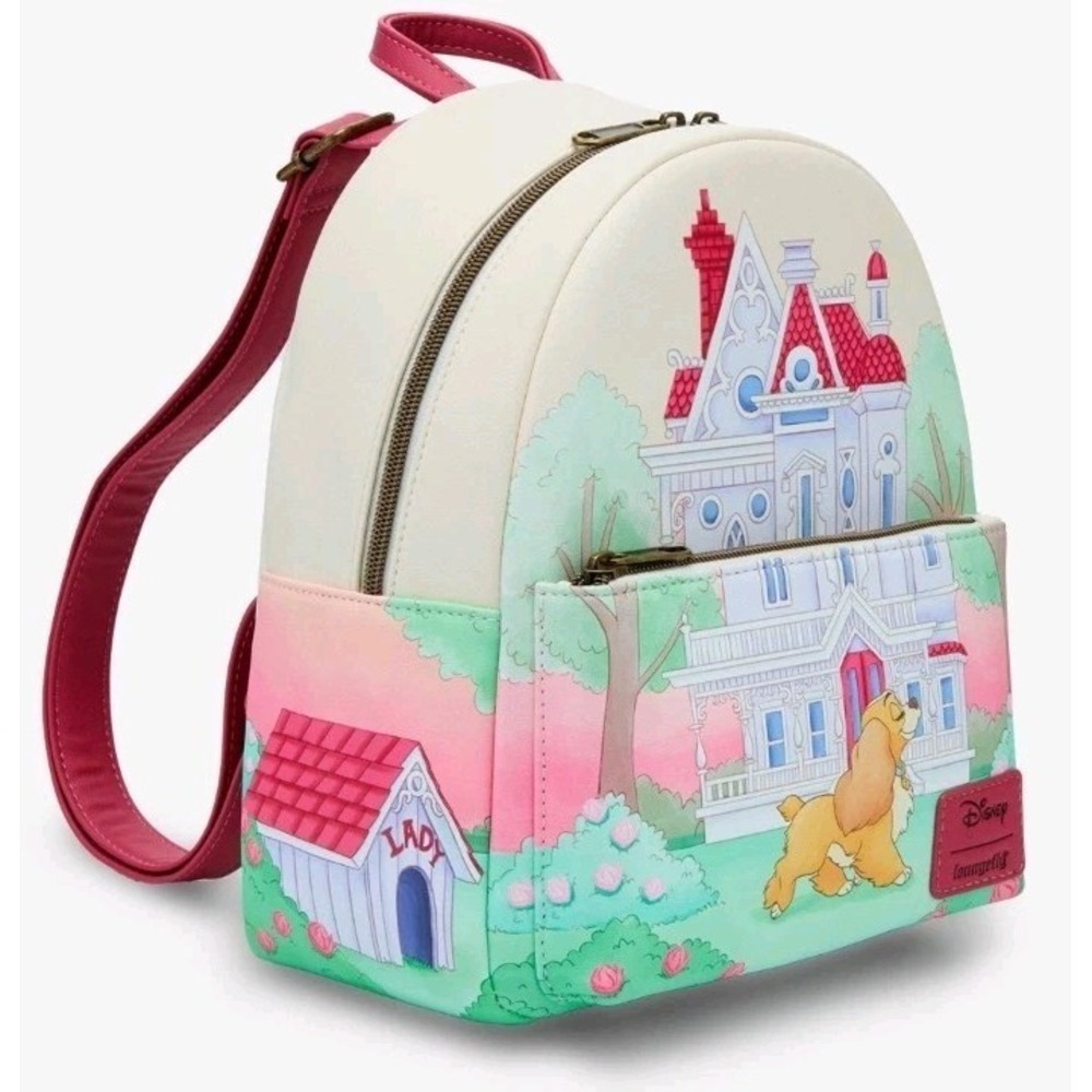 NEW Loungefly Disney Lady And‎ The Tramp House Mini Backpack